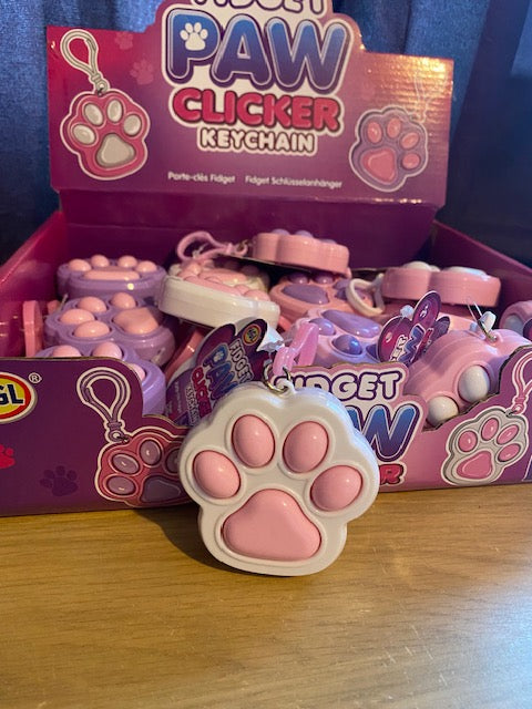 Fidget Paw Clicker Keychain