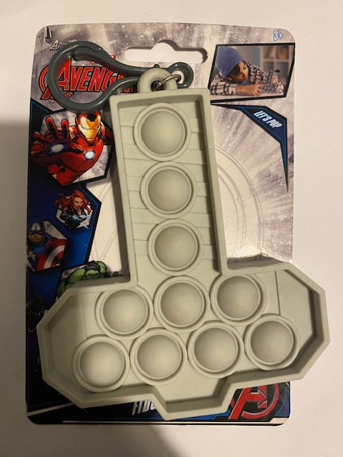Marvel Assorted Fidget Pops Bag Clip