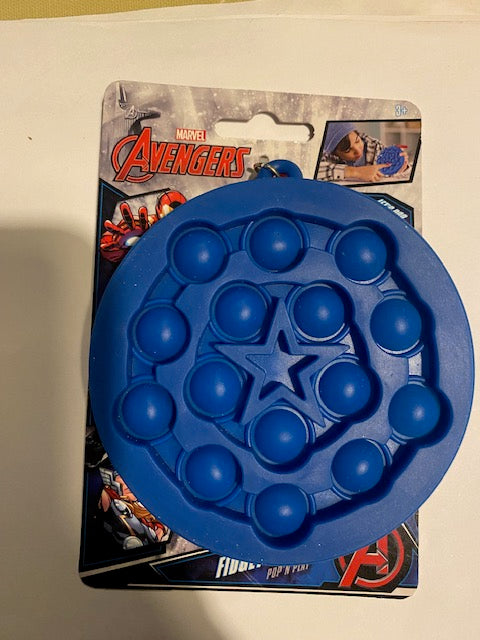 Marvel Assorted Fidget Pops Bag Clip