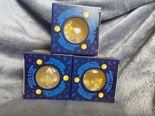 SCRUNCHEMS MOONS AND STARS GLOW IN THE DARK SQUISH Stress BALL