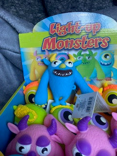 Light Up  Squishy Stress Fidget Monsters