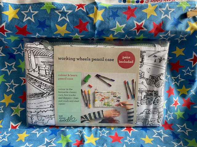 Doodle Eat Sleep Doodle Colour and Learn Pencil Cases - Educational Tool for Students of All Ages