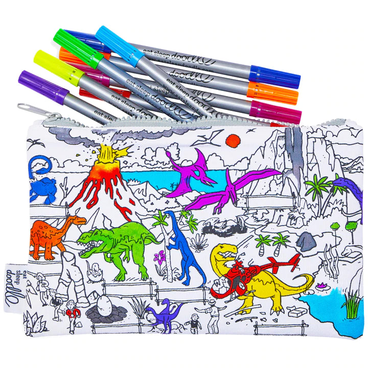 Doodle Eat Sleep Doodle Colour and Learn Pencil Cases - Educational Tool for Students of All Ages